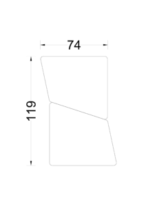 2 TAVOLI PUZZLE L.119xP.74cm