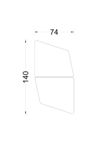 2 TAVOLI PUZZLE L.140xP.74cm