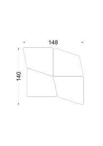 4 TAVOLI PUZZLE L.148xP.140cm