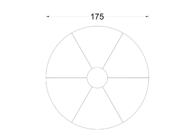 6TAVOLI A SPICCHIO Ø 175cm