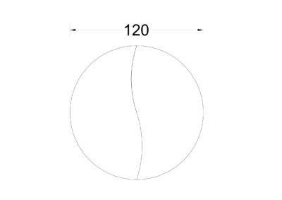 2 TAVOLI art.ONDA SEMI140 L.140xP.76 ING. Ø 140